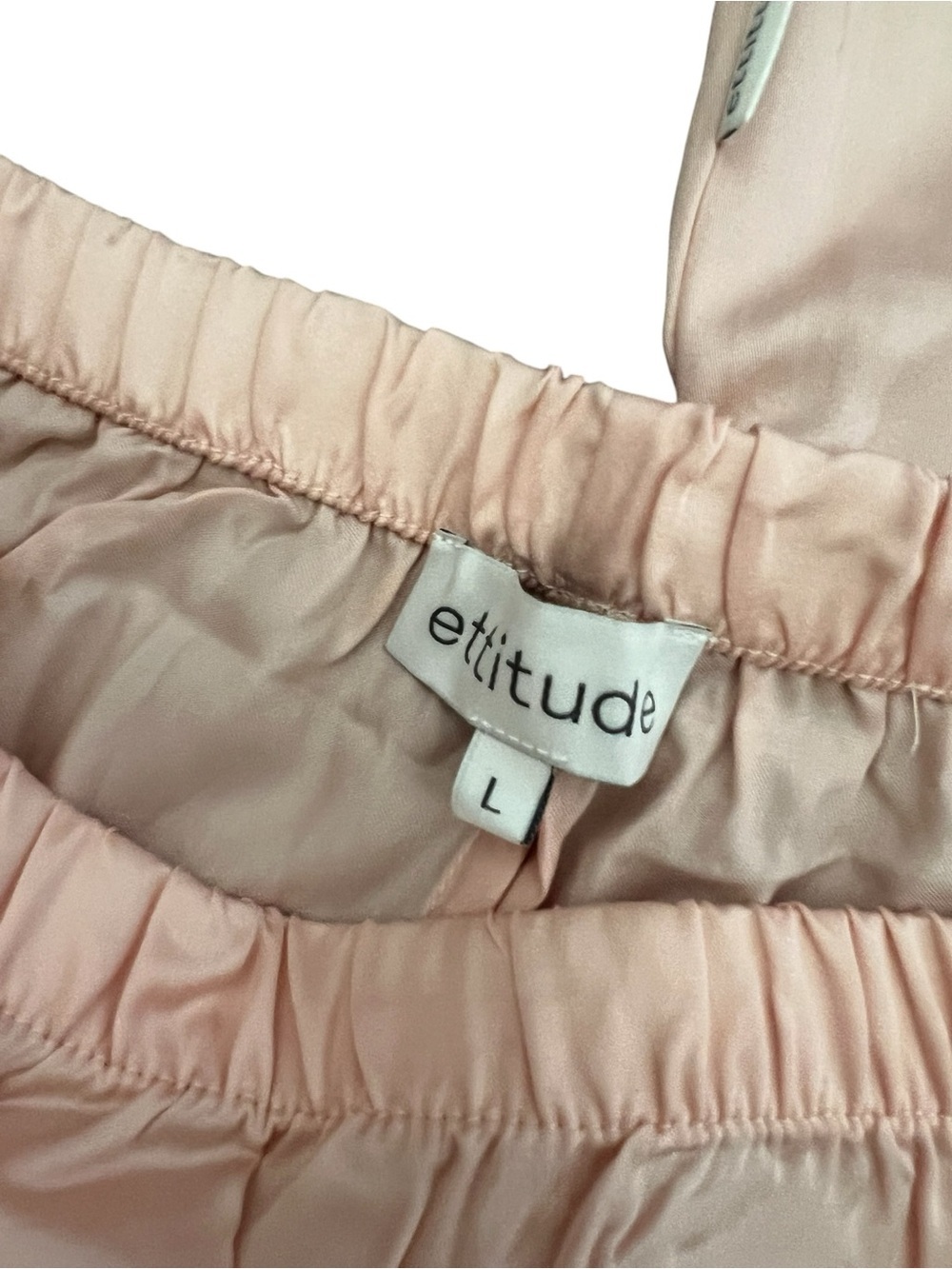 ETTITUDE Sateen Shortie Cloud Pink size L - Picture 3 of 6
